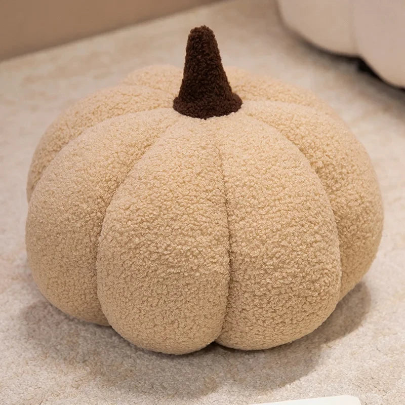 Fluffy Wave Point Pumpkin Plush Pillow
