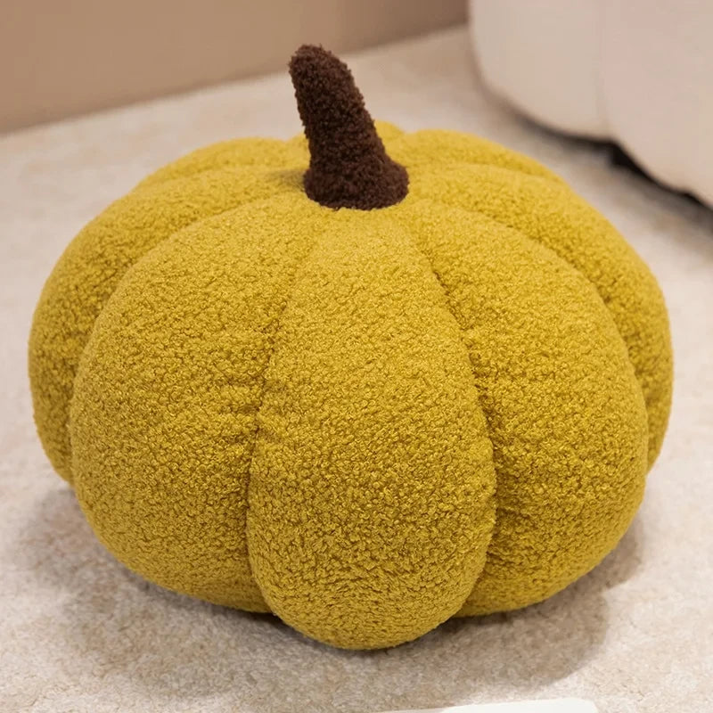 Fluffy Wave Point Pumpkin Plush Pillow