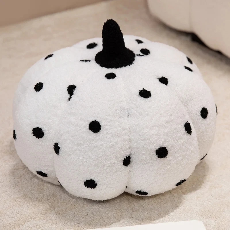 Fluffy Wave Point Pumpkin Plush Pillow