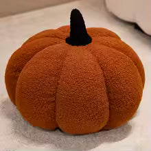 Fluffy Wave Point Pumpkin Plush Pillow
